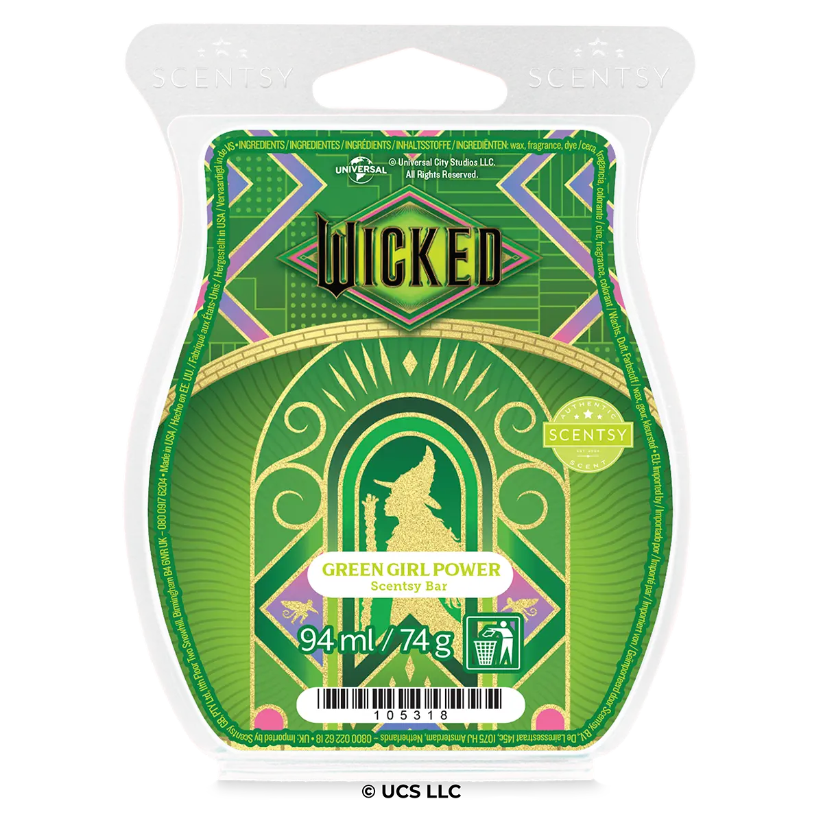 Scentsy Bar UNIVERSAL Wicked: Green Girl Power