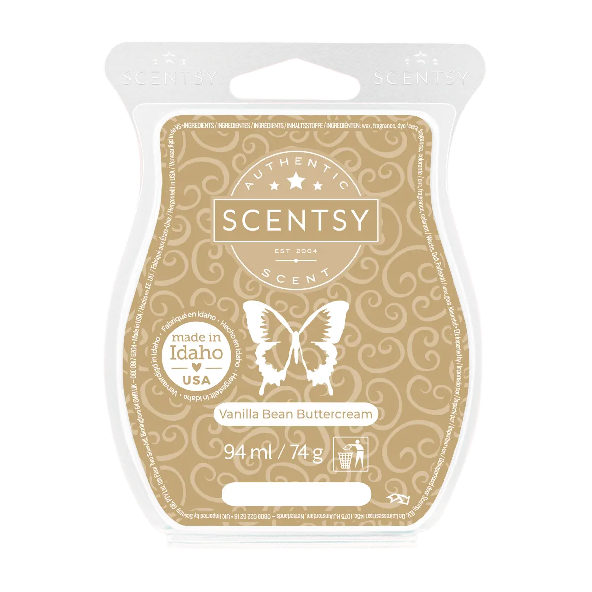 Scentsy Bar Vanilla Bean Buttercream