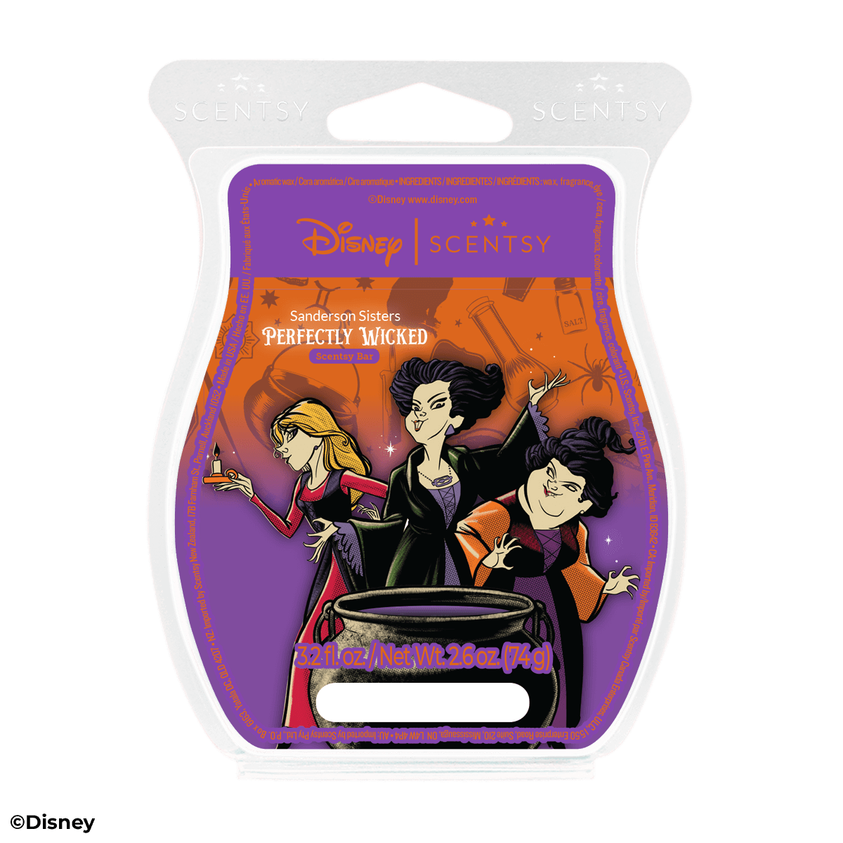 Scentsy Bar Disney Hocus Pocus Sanderson Sisters Perfectly Wicked